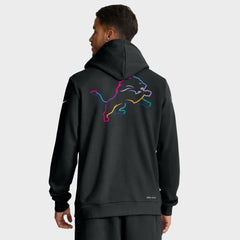 Detroit Lions Tall 2025 NFL Crucial Catch Sideline Standard Issue Dri-FIT Hoodie Black | Nike for Sale