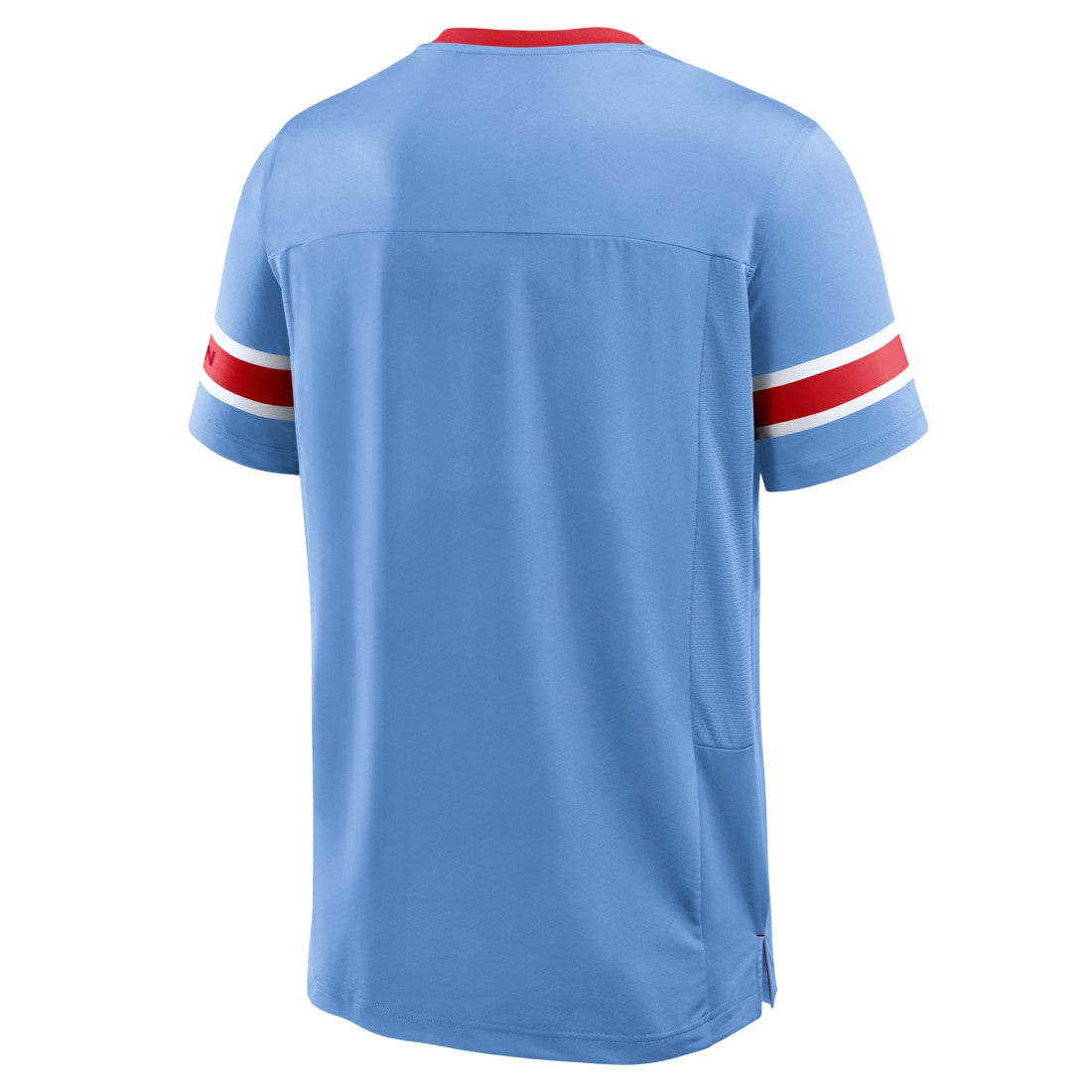 Tennessee Titans Oilers Throwback Hometown Premium Hashmark V-Neck T-Shirt Light Blue | Fanatics