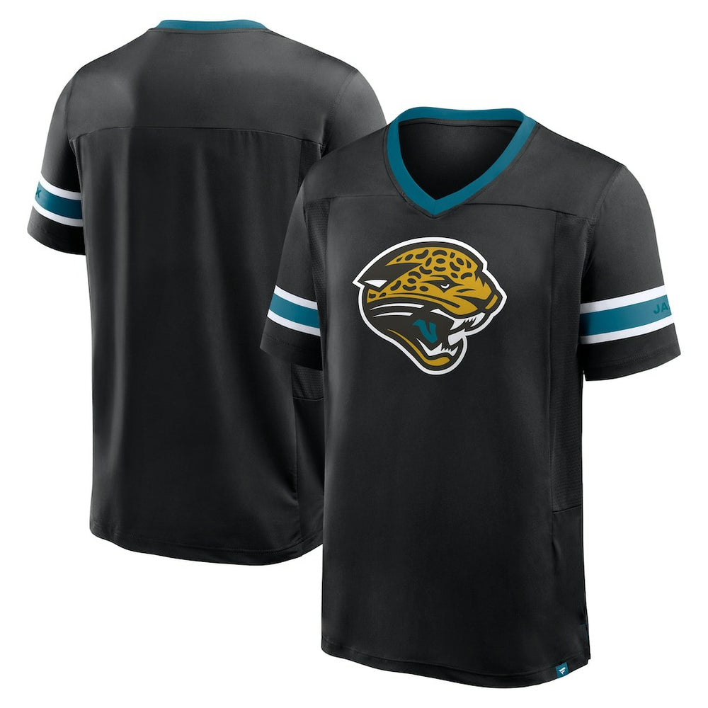 Jacksonville Jaguars Hometown Premium Hashmark V-Neck T-Shirt Black | Fanatics