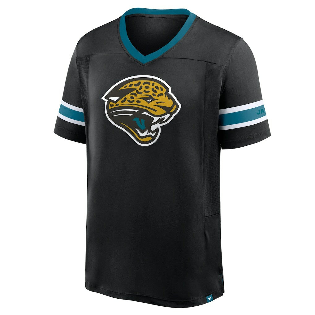 Jacksonville Jaguars Hometown Premium Hashmark V-Neck T-Shirt Black | Fanatics