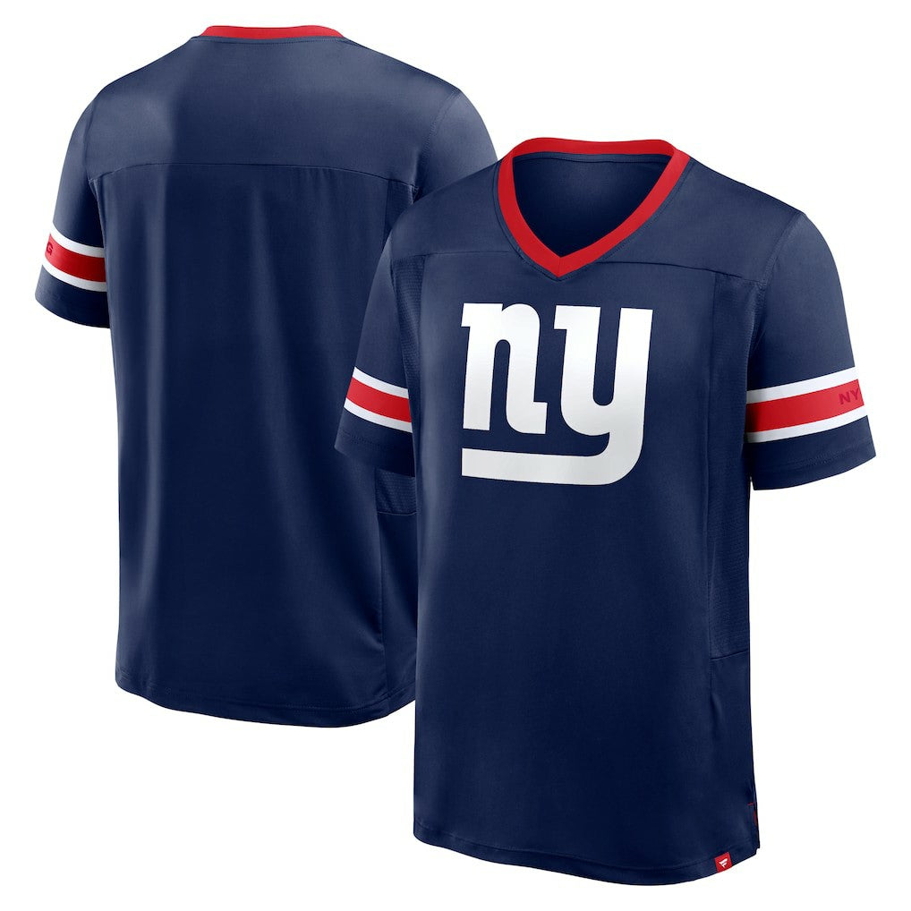 New York Giants Hometown Premium Hashmark V-Neck T-Shirt Navy | Fanatics