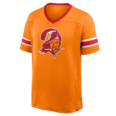 Tampa Bay Buccaneers Hometown Premium Hashmark V-Neck T-Shirt Orange | Fanatics