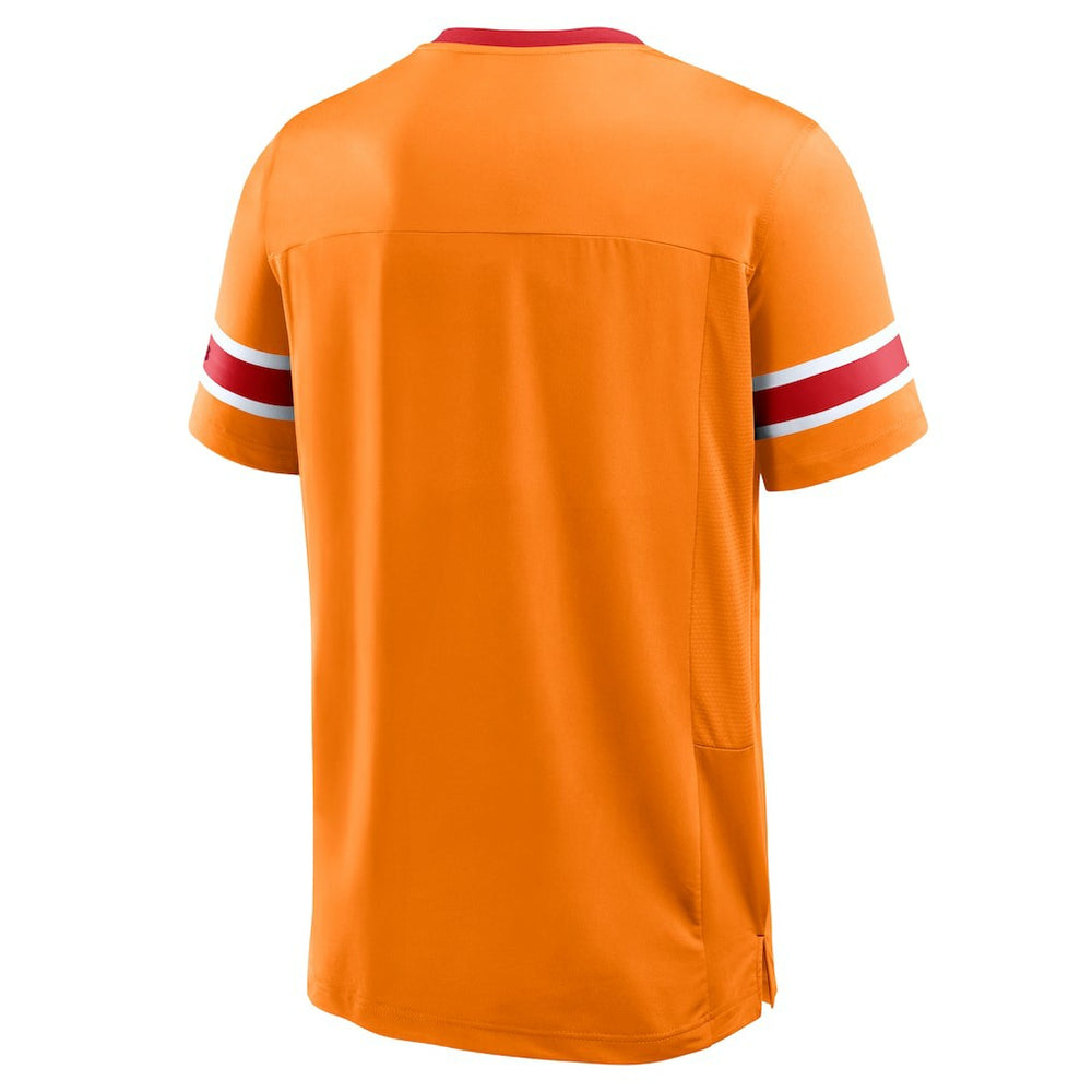 Tampa Bay Buccaneers Hometown Premium Hashmark V-Neck T-Shirt Orange | Fanatics