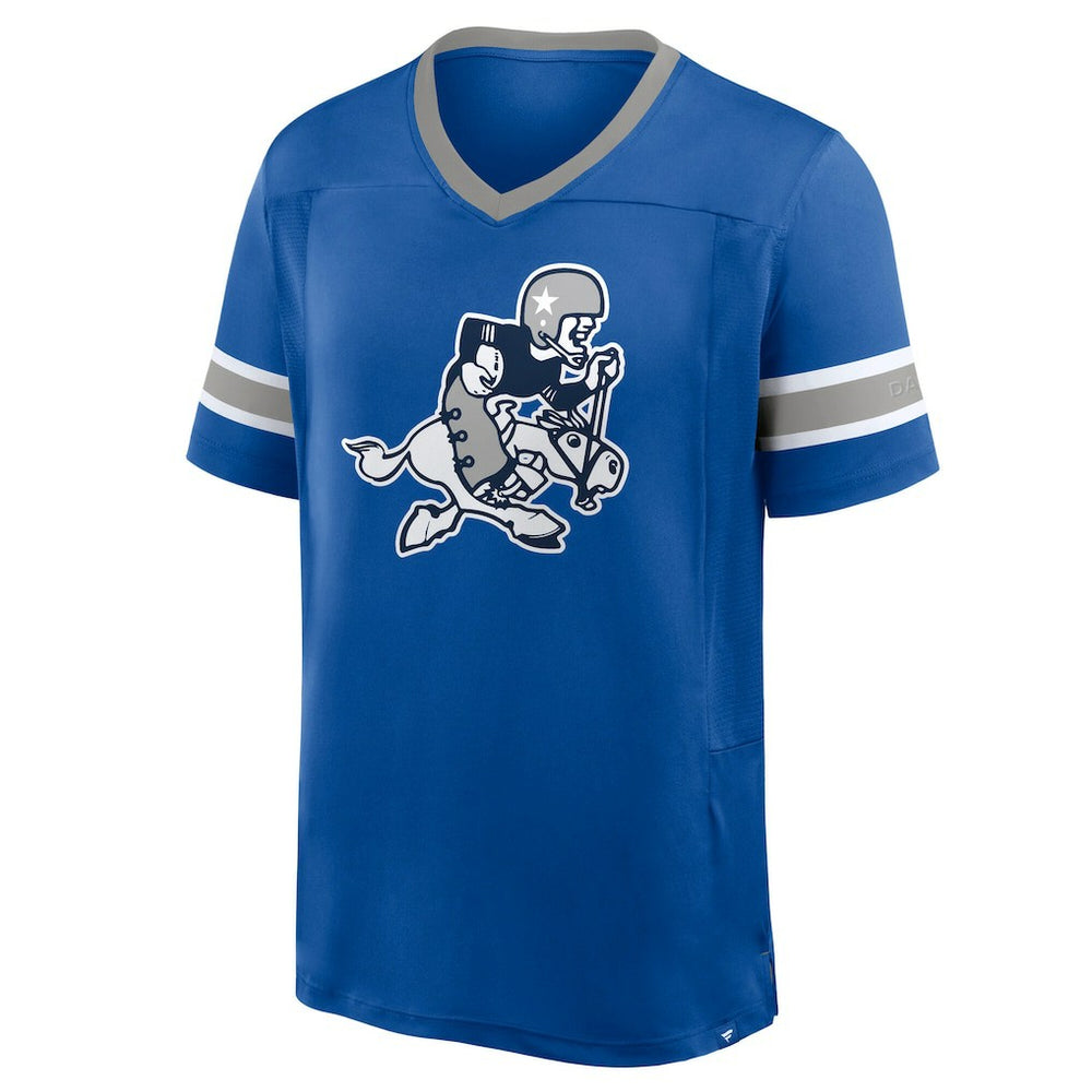 Dallas Cowboys Hometown Premium Hashmark V-Neck T-Shirt Royal | Fanatics