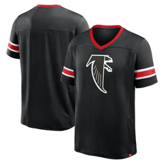 Atlanta Falcons Hometown Premium Hashmark V-Neck T-Shirt Black | Fanatics