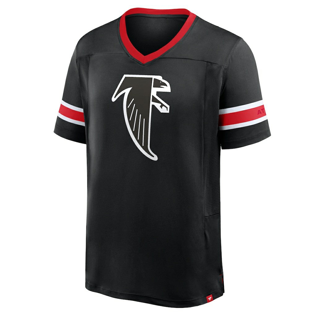 Atlanta Falcons Hometown Premium Hashmark V-Neck T-Shirt Black | Fanatics