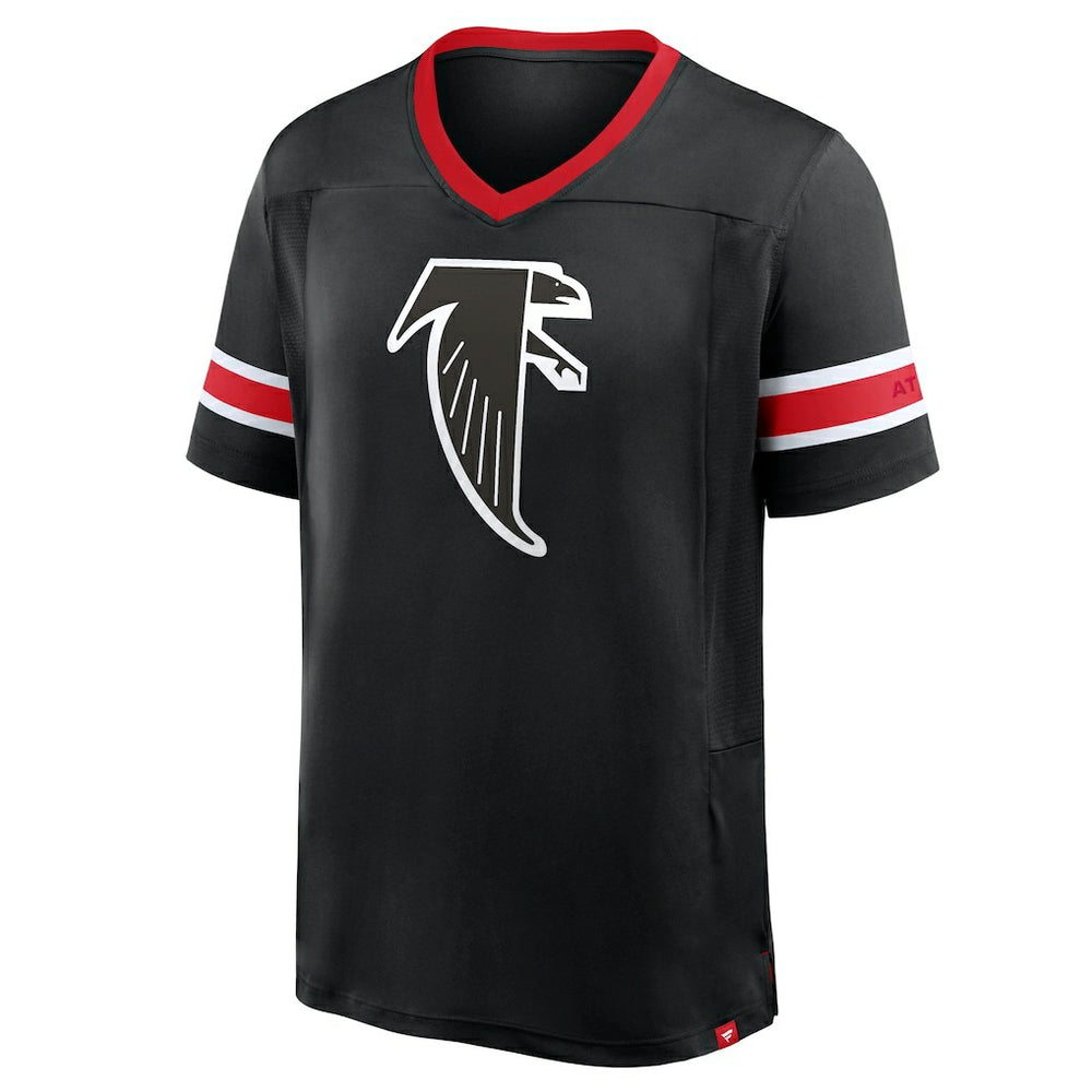 Atlanta Falcons Hometown Premium Hashmark V-Neck T-Shirt Black | Fanatics
