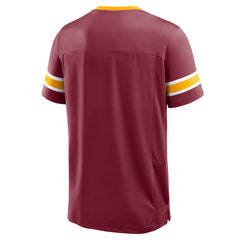Washington Commanders Hometown Premium Hashmark V-Neck T-Shirt Burgundy | Fanatics