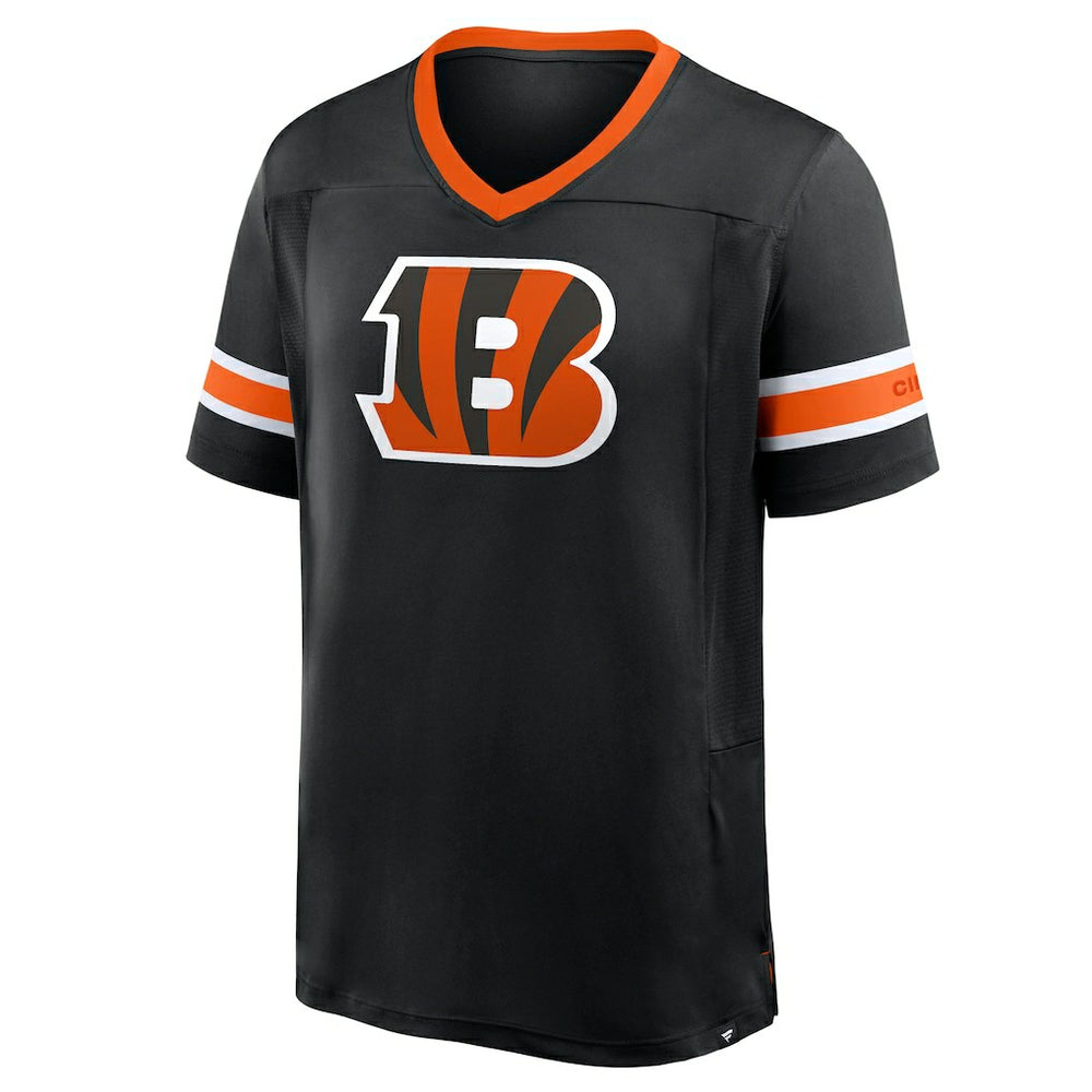 Cincinnati Bengals Hometown Premium Hashmark V-Neck T-Shirt Black | Fanatics