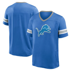Detroit Lions Hometown Premium Hashmark V-Neck T-Shirt Blue | Fanatics