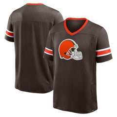 Cleveland Browns Hometown Premium Hashmark V-Neck T-Shirt Brown | Fanatics