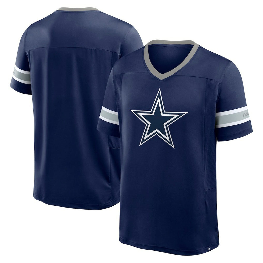 Dallas Cowboys Hometown Premium Hashmark V-Neck T-Shirt Navy | Fanatics