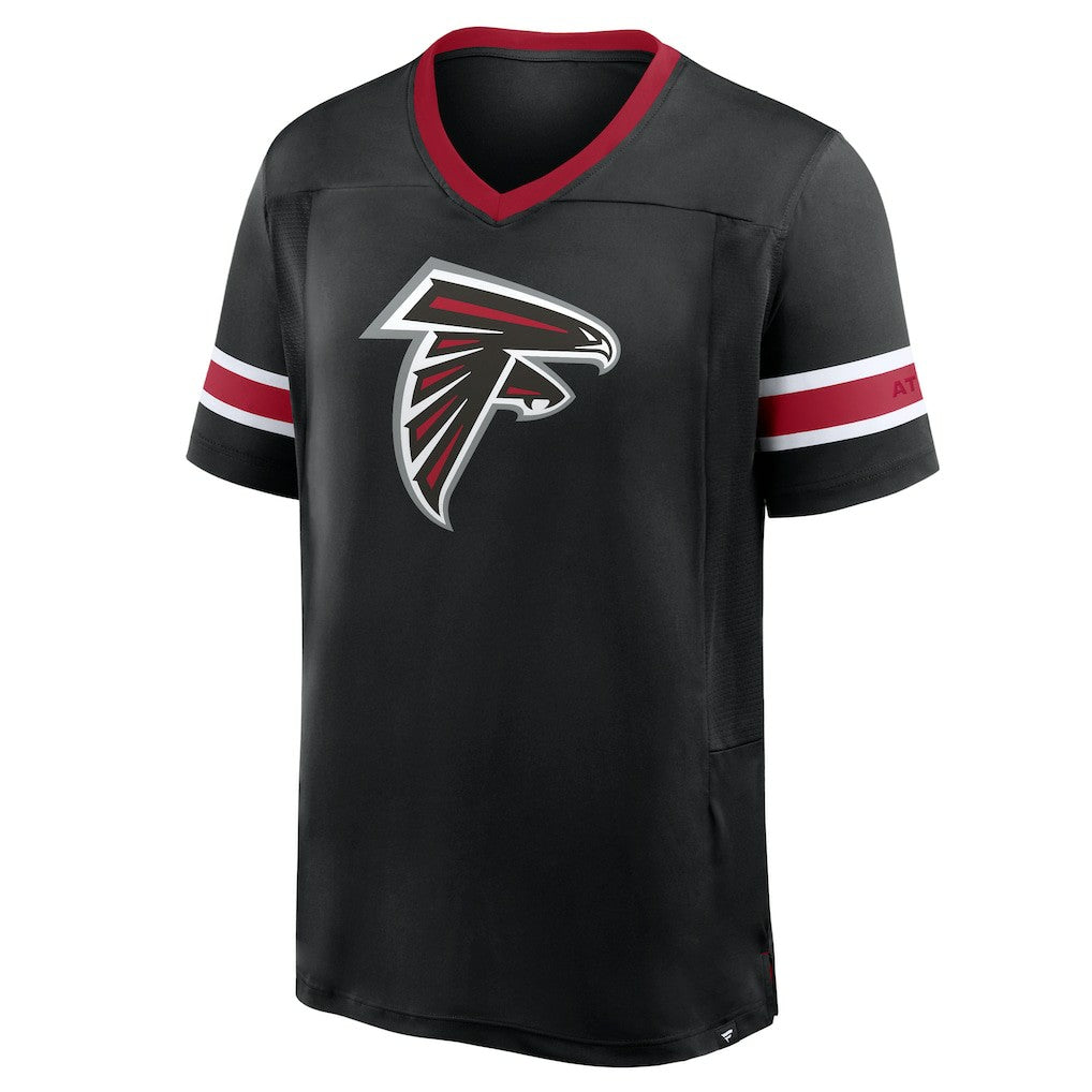 Atlanta Falcons Hometown Premium Hashmark V-Neck T-Shirt Black | Fanatics