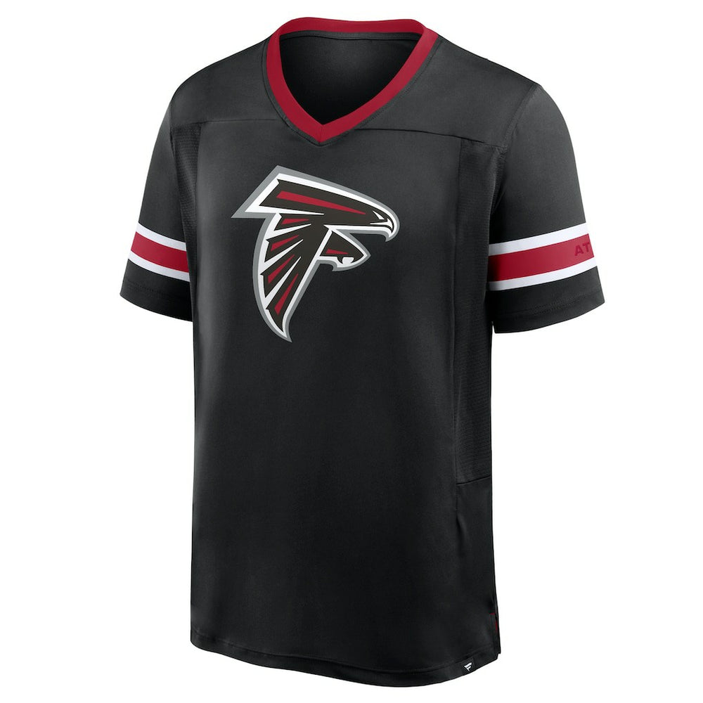 Atlanta Falcons Hometown Premium Hashmark V-Neck T-Shirt Black | Fanatics
