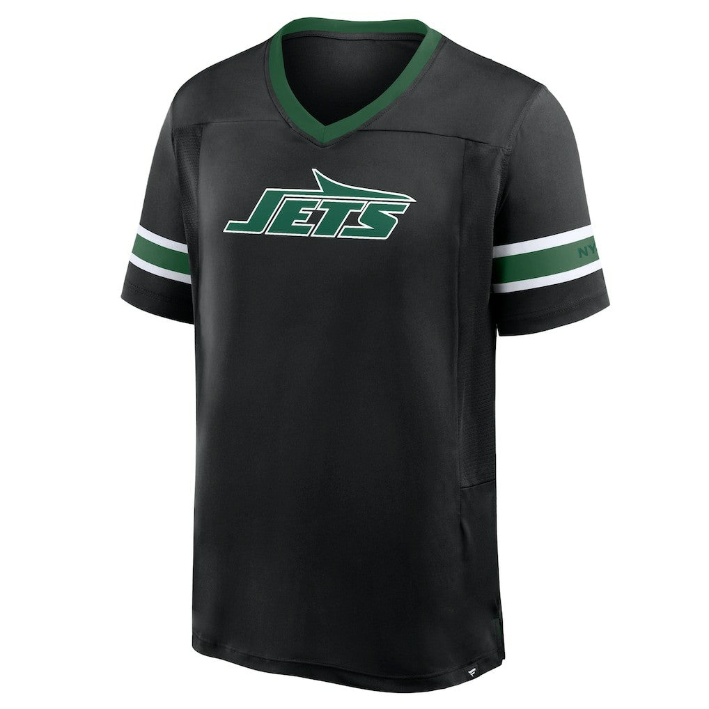New York Jets Redzone Hashmark V-Neck T-Shirt Black | Fanatics