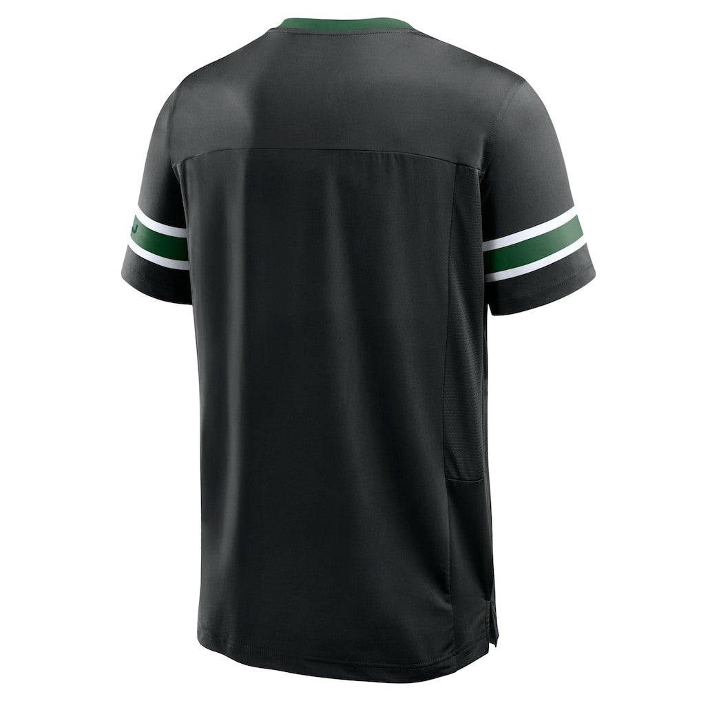 New York Jets Redzone Hashmark V-Neck T-Shirt Black | Fanatics
