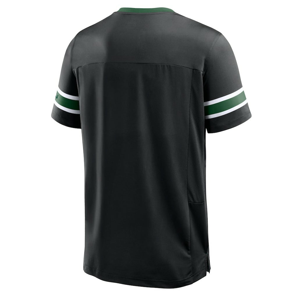 New York Jets Redzone Hashmark V-Neck T-Shirt Black | Fanatics