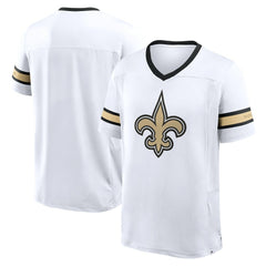 New Orleans Saints Redzone Hashmark V-Neck T-Shirt White | Fanatics