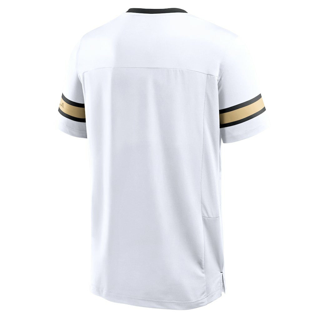New Orleans Saints Redzone Hashmark V-Neck T-Shirt White | Fanatics
