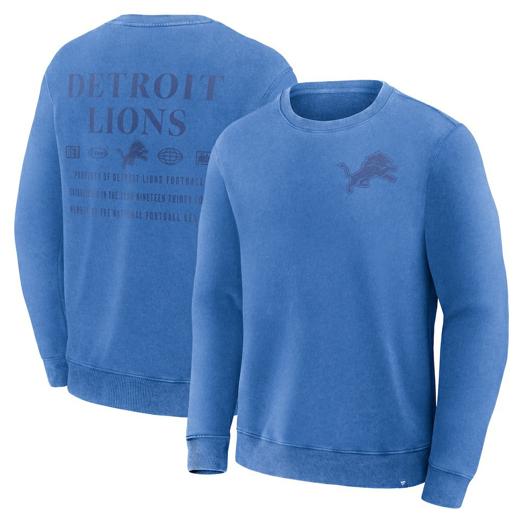 Detroit Lions Deep Route Pullover Sweatshirt Blue | Fanatics