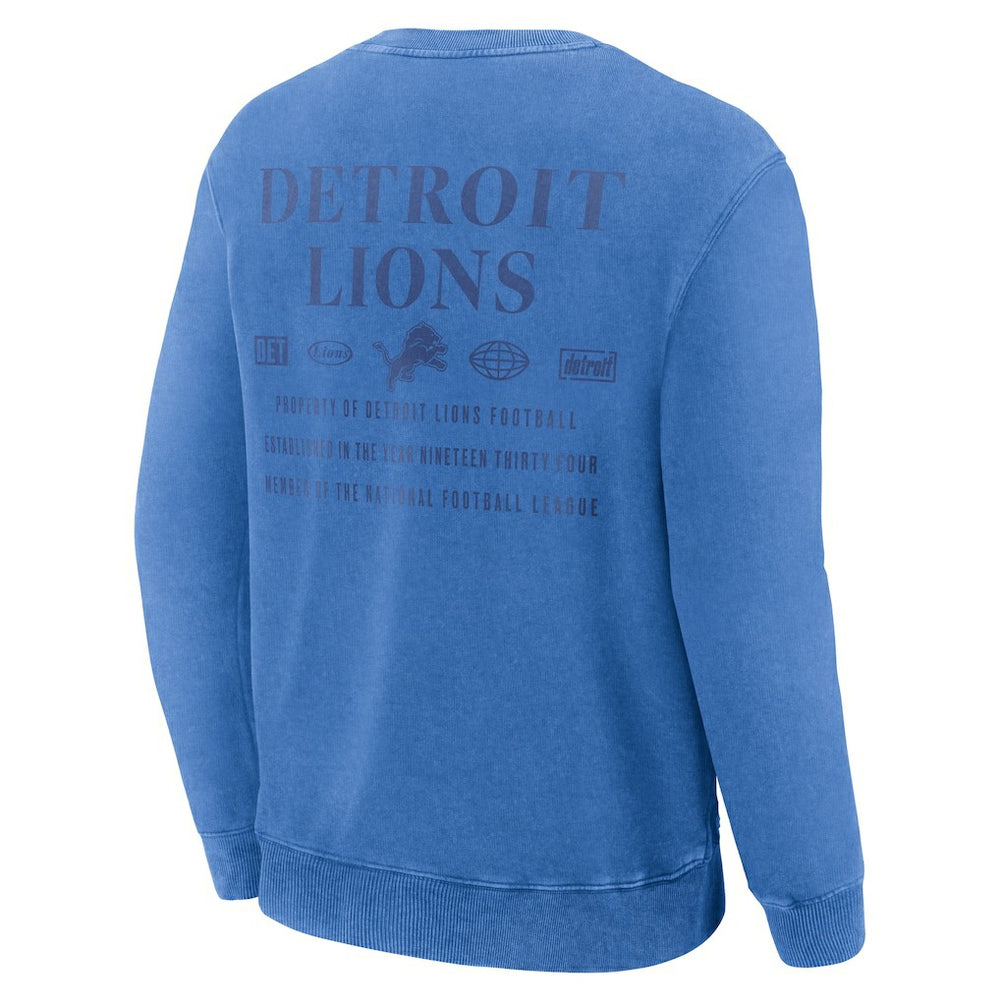 Detroit Lions Deep Route Pullover Sweatshirt Blue | Fanatics