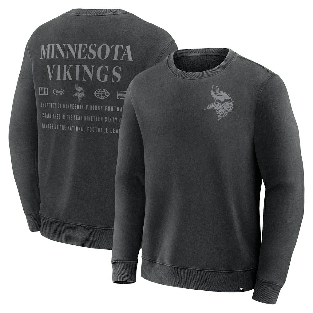 Minnesota Vikings Deep Route Pullover Sweatshirt Black | Fanatics