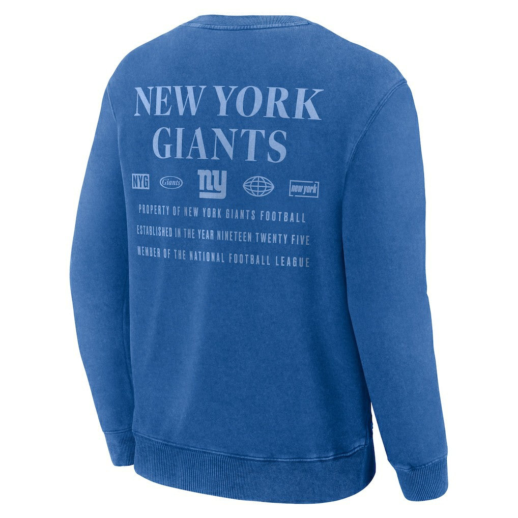 New York Giants Deep Route Pullover Sweatshirt Royal | Fanatics