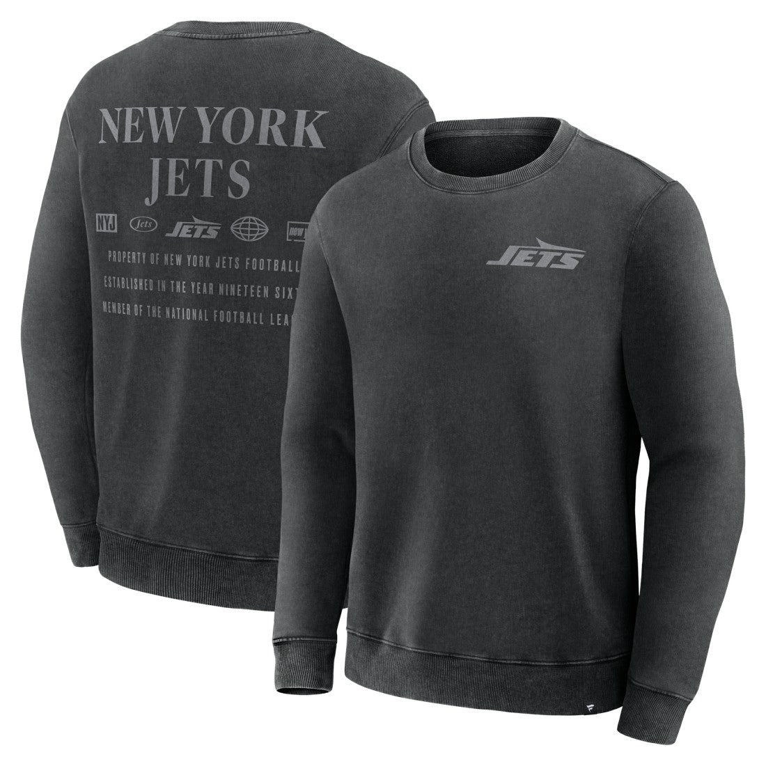 New York Jets Deep Route Pullover Sweatshirt Black | Fanatics