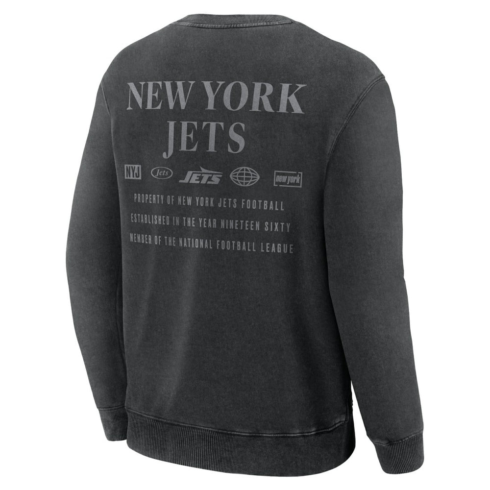 New York Jets Deep Route Pullover Sweatshirt Black | Fanatics