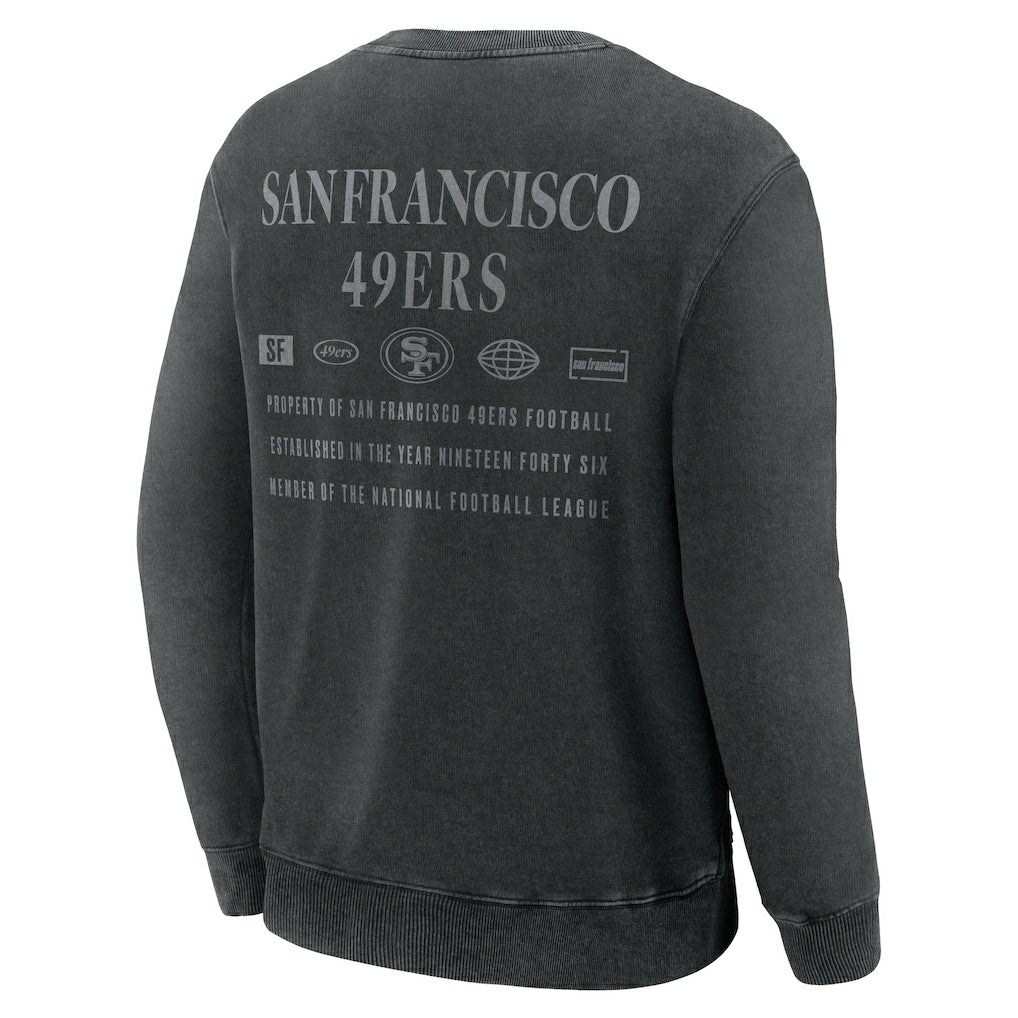 San Francisco 49ers Deep Route Pullover Sweatshirt Black | Fanatics