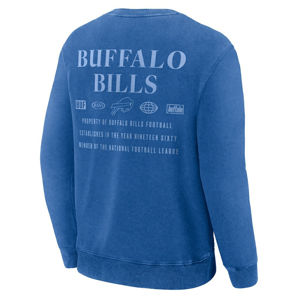 Buffalo Bills Deep Route Pullover Sweatshirt Royal | Fanatics