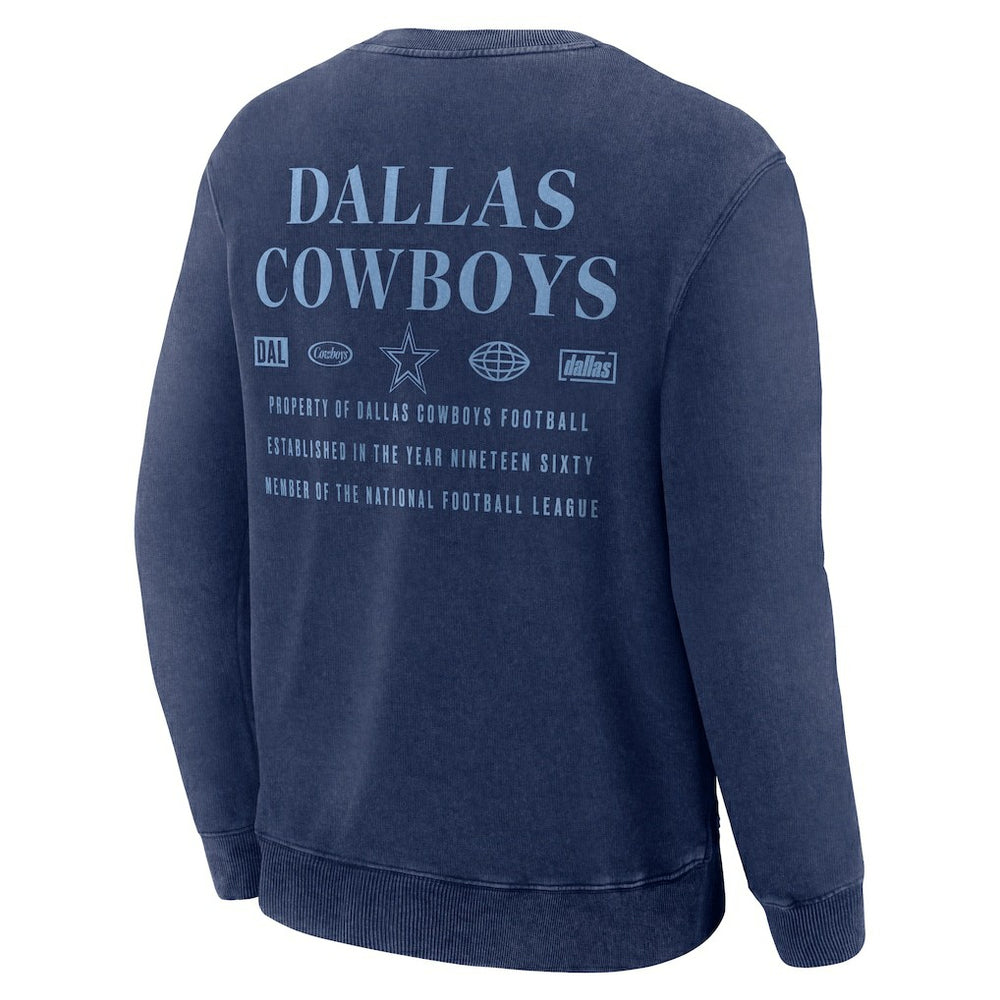 Dallas Cowboys Deep Route Pullover Sweatshirt Navy | Fanatics