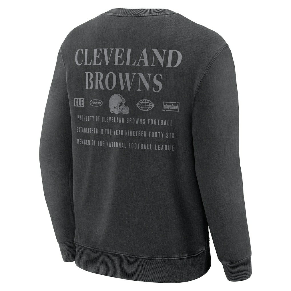 Cleveland Browns Deep Route Pullover Sweatshirt Black | Fanatics