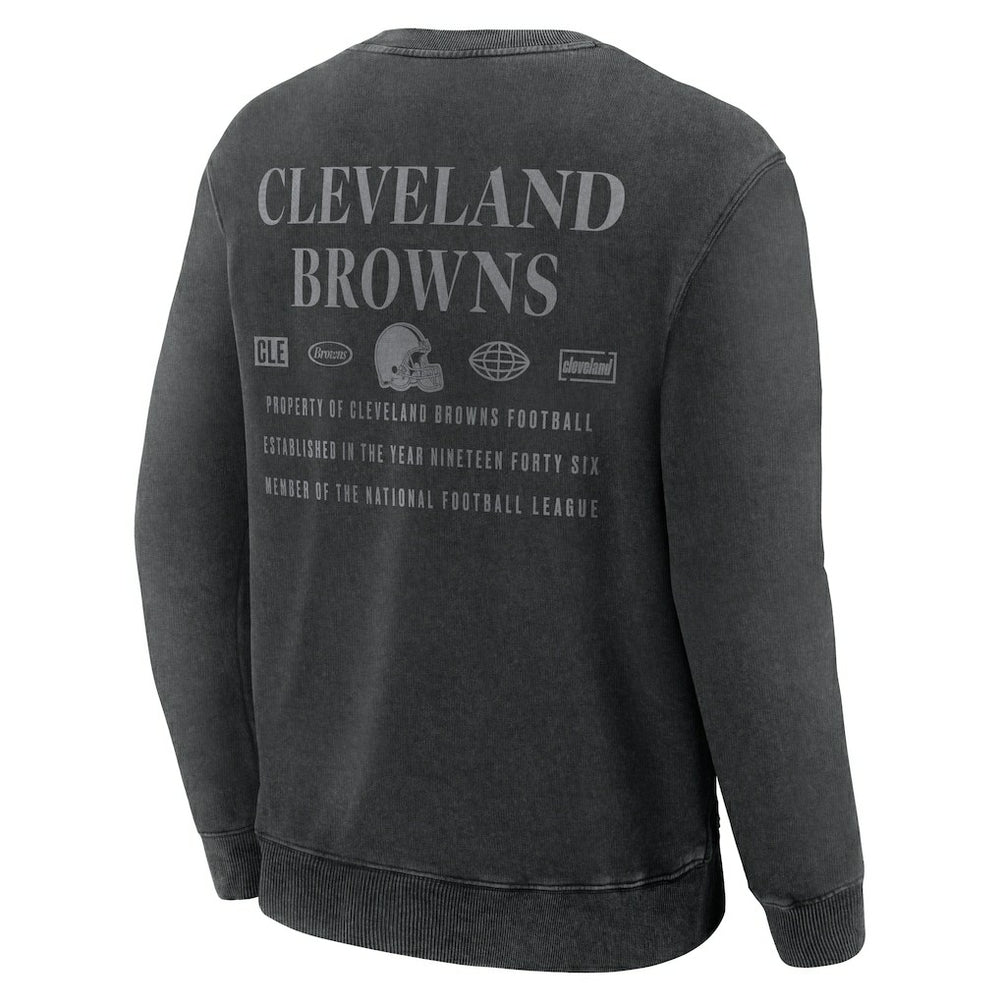 Cleveland Browns Deep Route Pullover Sweatshirt Black | Fanatics