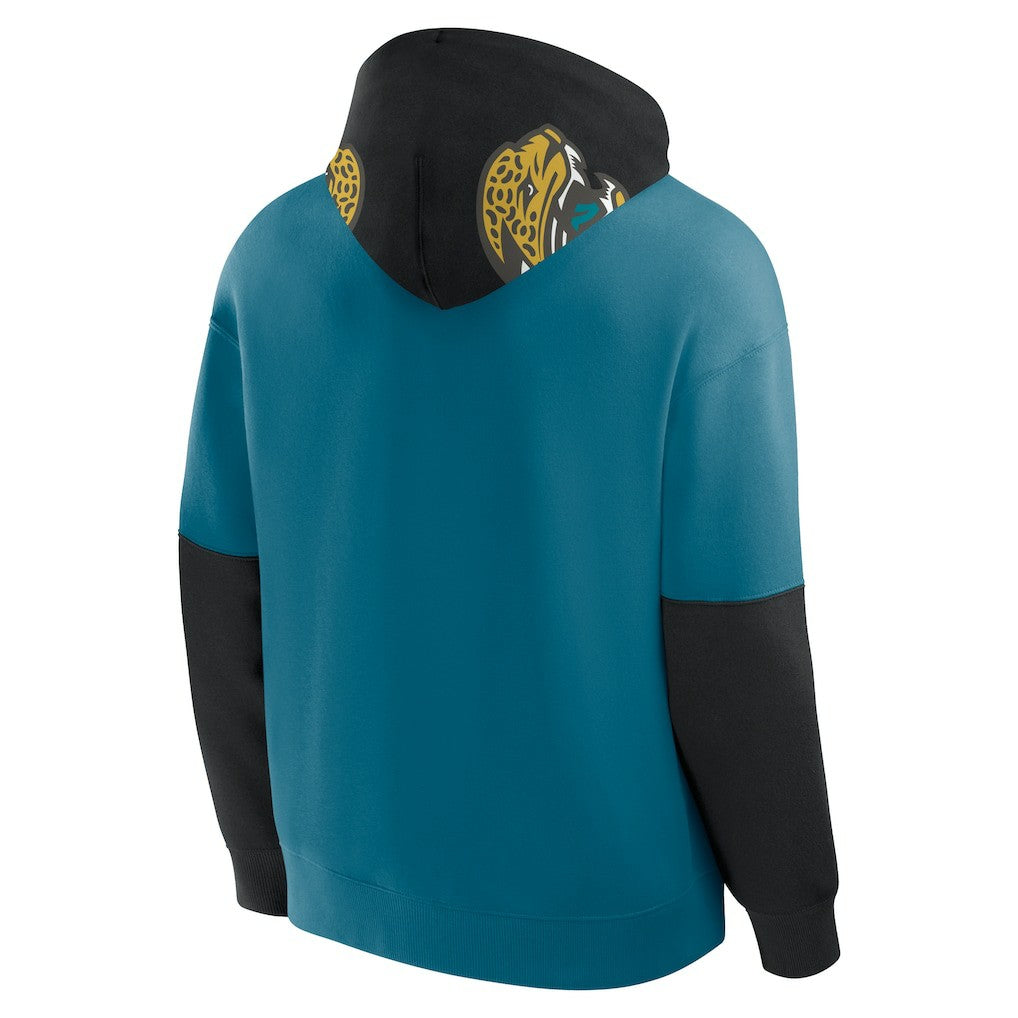 Jacksonville Jaguars Helmet Retro Pullover Hoodie Teal | Fanatics