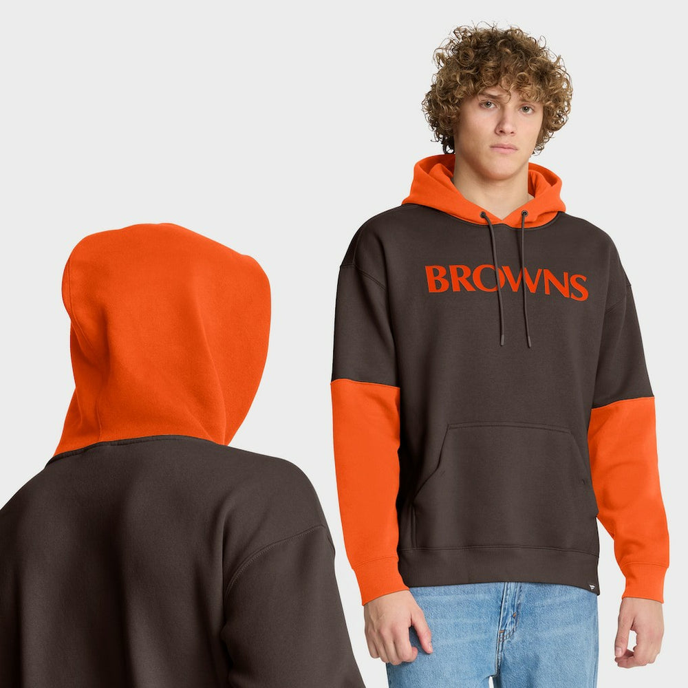 Cleveland Browns Helmet Retro Pullover Hoodie Brown | Fanatics