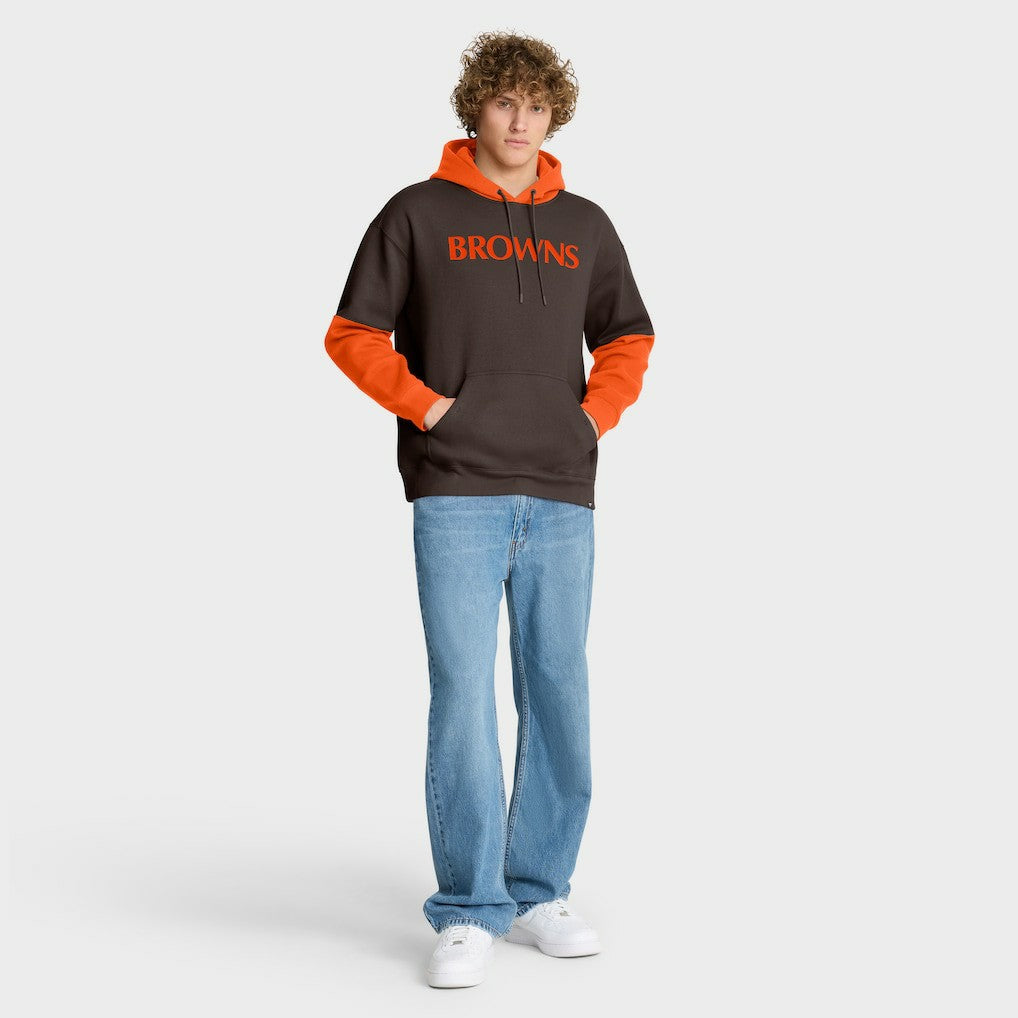 Cleveland Browns Helmet Retro Pullover Hoodie Brown | Fanatics