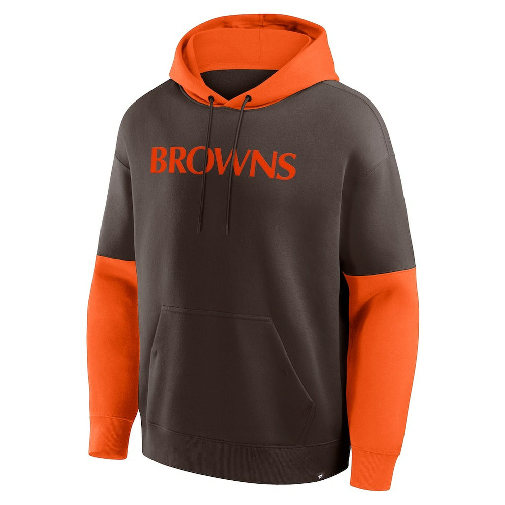 Cleveland Browns Helmet Retro Pullover Hoodie Brown | Fanatics