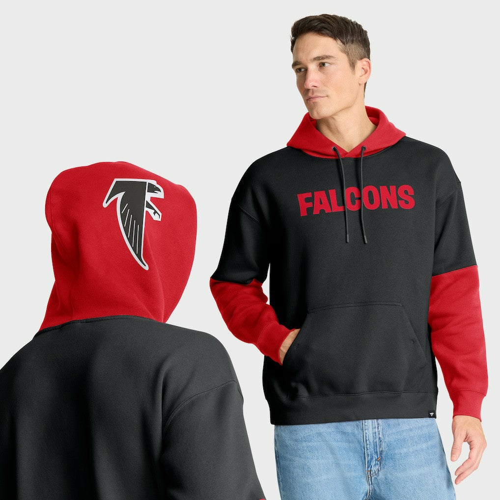 Atlanta Falcons Helmet Retro Pullover Hoodie Black | Fanatics