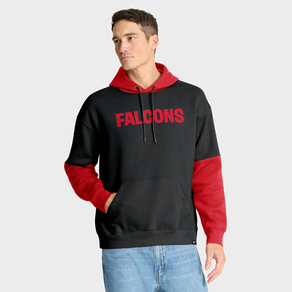 Atlanta Falcons Helmet Retro Pullover Hoodie Black | Fanatics