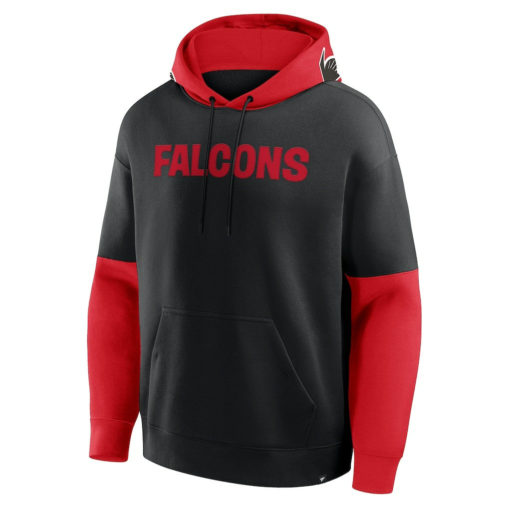 Atlanta Falcons Helmet Retro Pullover Hoodie Black | Fanatics