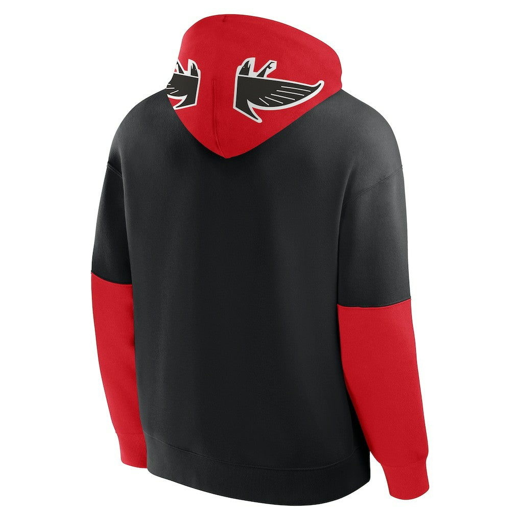 Atlanta Falcons Helmet Retro Pullover Hoodie Black | Fanatics