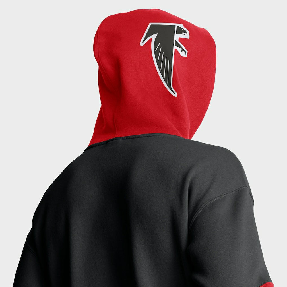 Atlanta Falcons Helmet Retro Pullover Hoodie Black | Fanatics