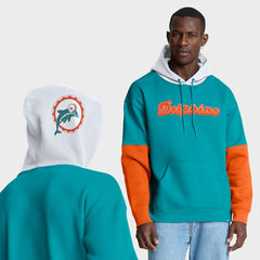 Miami Dolphins Helmet Retro Pullover Hoodie Aqua | Fanatics