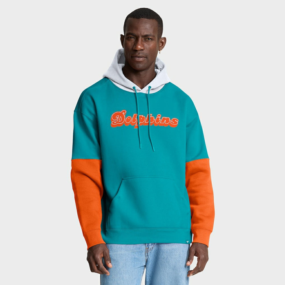 Miami Dolphins Helmet Retro Pullover Hoodie Aqua | Fanatics