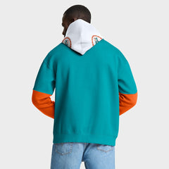 Miami Dolphins Helmet Retro Pullover Hoodie Aqua | Fanatics