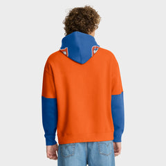 Denver Broncos Helmet Retro Pullover Hoodie Orange | Fanatics