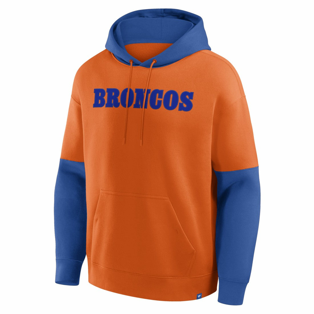 Denver Broncos Helmet Retro Pullover Hoodie Orange | Fanatics