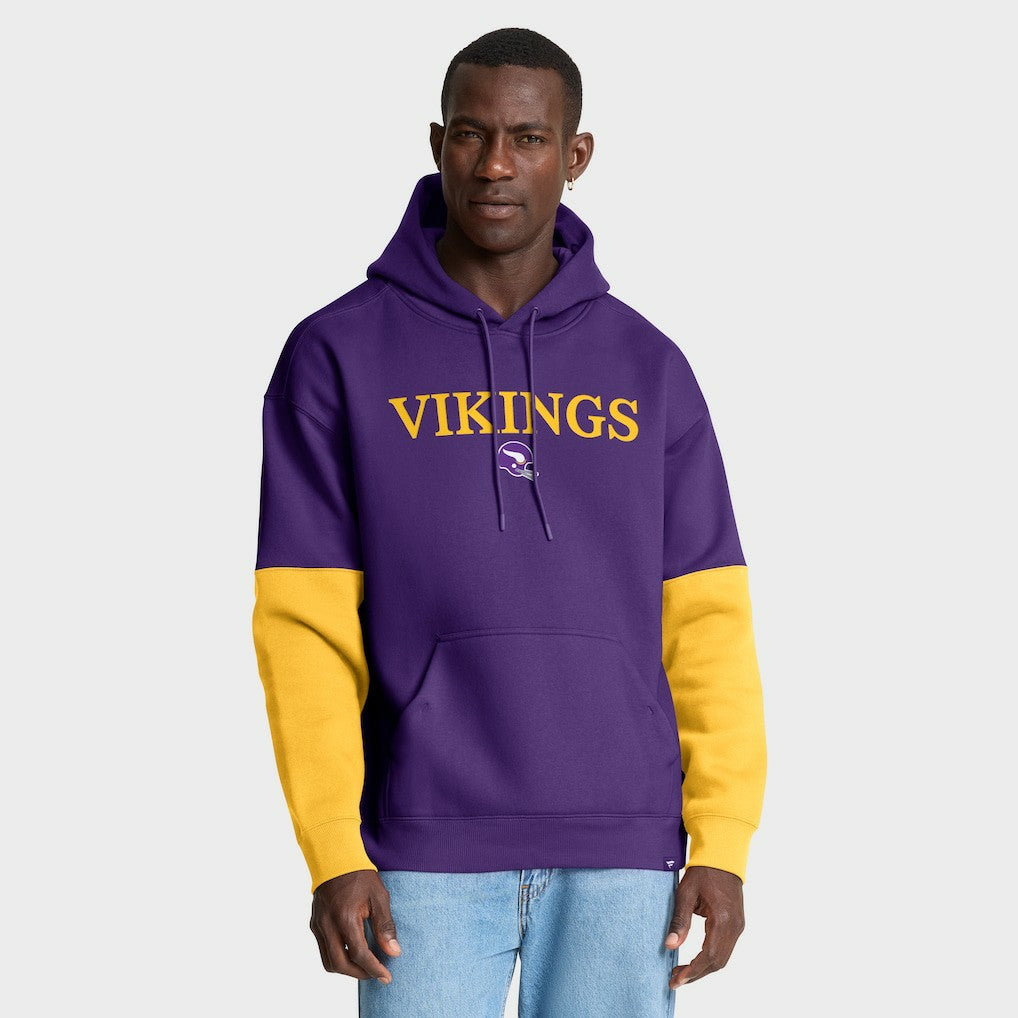 Minnesota Vikings Helmet Retro Pullover Hoodie Purple | Fanatics