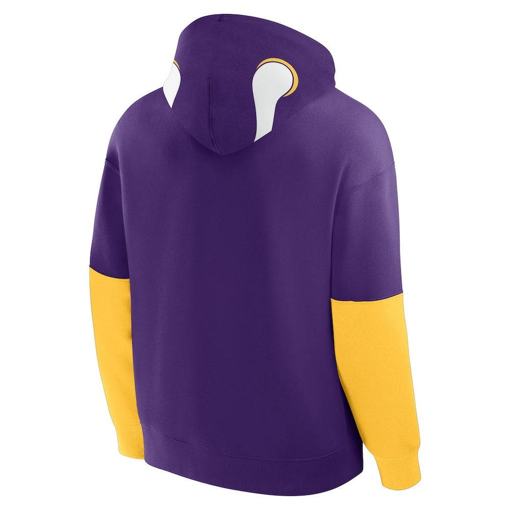 Minnesota Vikings Helmet Retro Pullover Hoodie Purple | Fanatics
